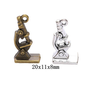 Bijoux à bricoler soi-même accessoires rétro alliage de Zinc Microscope médical pendentif Zakka vente en gros usine directe 2198 - Product Image 2