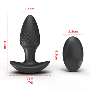 LOVE.An Anal <b>Plug</b> with 360°Rotation (10 rotation modes)+3 Vibration speeds + 7 Vibration patterns +<b>Remote</b> <b>control</b>.Silicone <b>Butt</b> - Product Image 2