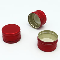 Tutup Sekrup Permukaan Halus (Biru/Merah Muda, 28mm) Cocok untuk Botol 20mm