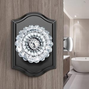 ลูกบิดประตูแก้วคริสตัลสีดำคาลซิเบโน่ดีไซน์วินเทจติดตั้งง่ายสำหรับห้องนอนห้องน้ำฟังก์ชั่นความเป็นส่วนตัว - Product Image 1