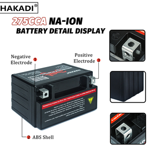 Batterie rechargeable au sodium-ion 12V 9.1Ah à décharge profonde pour moto 275CCA 3000+ cycles - Product Image 4