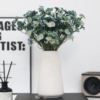 Décoration florale haut de gamme style Ins, faite à la main, réaliste, petite et fraîche, pour la maison, marguerites et camomilles artificielles pour jardin
