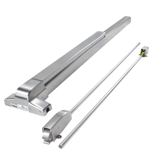 Ansi 1 ul đôi lá cửa thép không gỉ 304 lửa đánh giá bề mặt vành dọc thanh thoát thiết bị - Product Image 1