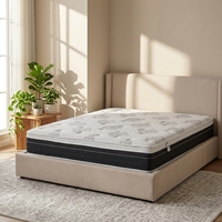 Matelas orthopédique ressorts ensachés mousse mémoire ferme tissu tricot double roulé pour villa maison