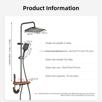 Mejor Vendido en Stock: Conjunto de Ducha Termostática con Teclado de Piano, 4 Modos, 4 Salidas, Rociador Suave, Cromado - El Favorito de Europa y América