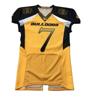 Camiseta de Fútbol Americano Personalizada de Alta Calidad Sublimada y Bordada - Product Image 5