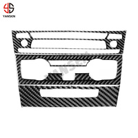 Autocollant de couverture de cadre d'aération de console centrale de style de voiture en fibre de carbone pour BMW E87 Série 1 E87 E82 E88 2008-2013