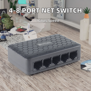 Mini-commutateur Ethernet de sécurité 5 ports 10/100M en plastique - Product Image 1