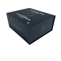 Boîte cadeau à fermeture magnétique personnalisée, papier rigide de qualité supérieure, gaufrage et insert en éponge imperméable