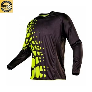 เสื้อผ้าป้องกันแสงแดด พิมพ์โลโก้ได้ แขนยาว ระบายอากาศ แห้งเร็ว UPF 50 โพลีเอสเตอร์ทนทาน สำหรับขี่มอเตอร์ไซค์และแข่งรถ - Product Image 1