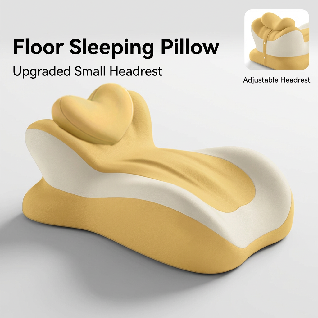 Yellow Patchwork [Heart Pillow, Prone Sleeping Pillow]