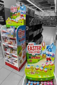 Rak & Stand Display Ritel Busa PVC Warna-Warni Sesuai Pesanan Pabrik dengan Logo Kustom untuk Promosi Makanan Ringan di Lantai - Product Image 6