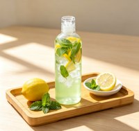 Bouteille d'eau à infusion de fruits avec marqueur de temps, réutilisable, pour détox, idéale pour la gym, les voyages, les activités de plein air, et pour les thés aux fruits faits maison