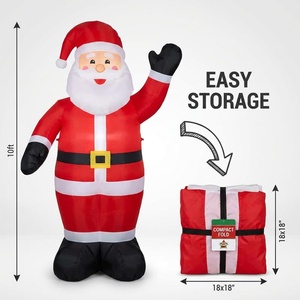 Decoración Navideña Inflable Gigante Personalizada de 3m 4m 5m 6m, Personaje de Dibujos Animados de Santa Claus para Año Nuevo - Product Image 4