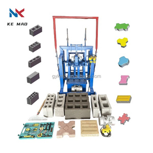 Máquina Pequeña de Fabricación de Ladrillos de Hormigón de Empuje Directo, Máquina Eléctrica Doméstica para Fabricar Ladrillos de Cemento Entrabados y Bloques Huecos - Product Image 1