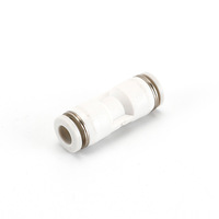 Raccord pneumatique droit en PU blanc, connecteur rapide à insertion pour tube d'air 4/6/8/10/12/14/16 mm, accouplement rapide en plastique