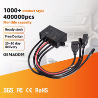 Module de charge rapide USB C et USB A étanche IP65 à 4 ports, entrée DC 8-32V pour voiture, moto, camping-car, véhicule marin, chargeur d'alimentation