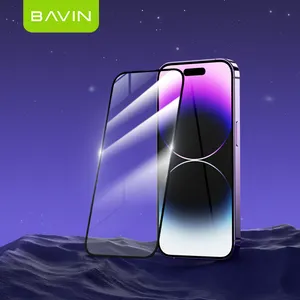 BAVIN Wholesale Price High Quality Full Cover Glue Anti-Burst Anti- Scratch Tempered Glass Film Screen Protector For i phone 14