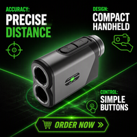 Télémètre laser professionnel rechargeable 600m pour le golf et la chasse en extérieur, 905nm, avec grossissement 6X