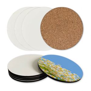 Diy Custom Custom LogoSublimation Square and <b>Round</b> Heat Transfer Crafts MDF Hardboard Wooden Blank Coasters for Customized Gift - Product Image 1