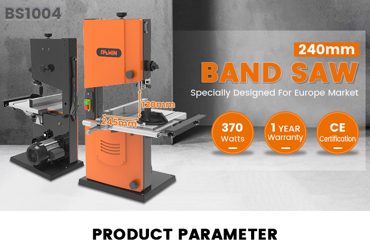 Woodworking cast aluminum work table wood cutting vertical band saw machine