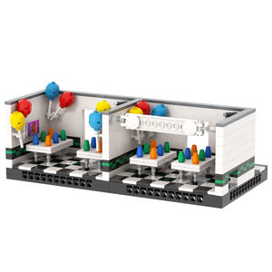 MOC1472 FNAF Gece Yarısı Ayı Seti <span class=keywords><strong>2</strong></span> Sol Oda Tuvalet Mini Diy Yapım Bloğu Setleri Eğitici Çocuk Oyuncakları - Product Image 1