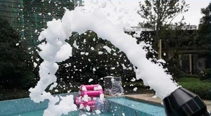 Machine à mousse de neige de qualité commerciale 360 °   Tête de pulvérisation rotative en mousse avec <span class=keywords><strong>vis</strong></span> de verrouillage, mode pulvérisation ou balayage à position fixe - Product Image 6
