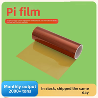 Film polyimide non adhésif couleur tan, doigts plaqués or, film résistant aux hautes températures