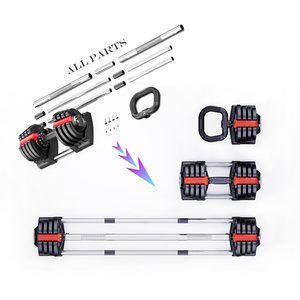 Juego de pesas ajustables para gimnasio 3 en 1, equipo de <span class=keywords><strong>Fitness</strong></span> de 5lb-12.5lb y mancuernas Proformer de 15bl-55lb para culturismo en casa - Product Image 3