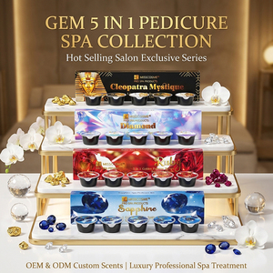 Kit Pedicure Spa 5 in 1 con Etichetta Privata OEM ODM, Collezione per la Cura dei Piedi con Sali Marini Naturali Detox, Confezione da 5 Passaggi - Product Image 4