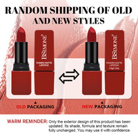 Rouge à lèvres hydratant mat aux ingrédients chimiques, texture lisse et vaporisante, ne colle pas au rebord du gobelet, ne se décolore pas facilement, idéal pour les baisers.