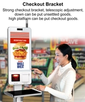 Kiosco Micropos con pantalla táctil de 24 /32 pulgadas, kiosco de autoservicio para pedidos de alimentos con pantalla táctil para caja registradora de supermercado minorista