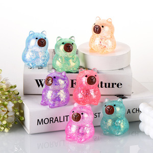Kawaii Glitter Squishy Toy, Clear Maltose Decompression Toy, Cute Animal Party Favor <b>Gift</b> - Product Image 1