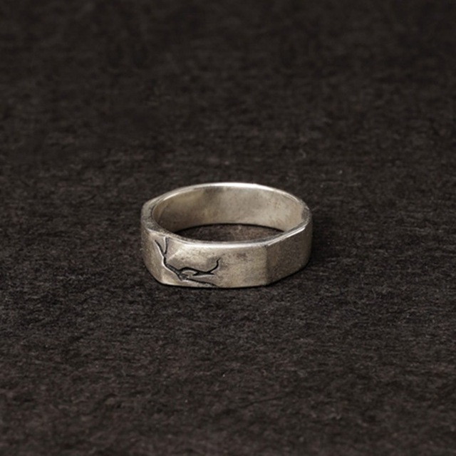 Wholesale Retro Crack Silver Plated Copper Ring Women's and Men's Trendy Open Adjustable All-Match Birthday Gift Rings