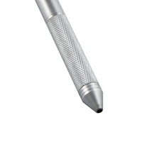 Bolígrafo Multifunción Promocional Deportivo 4 en 1, Color Oro Rosa Metálico, Punta 0.5mm, 4 Recargas de Tinta Negra, PDA