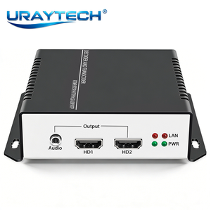 Décodeur de caméra IP URayTech 4K 60fps avec double sortie HDMI, transcodeur de streaming vidéo pour la conversion RTSP RTMP SRT HLS UDP - Product Image 1