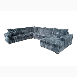 <span class=keywords><strong>Sofa</strong></span> Sudut Ruang Tamu ZMAX Modern Tebal dengan Bantalan Lamp-tufted, <span class=keywords><strong>Set</strong></span> <span class=keywords><strong>Sofa</strong></span> Bentuk L - Product Image 2