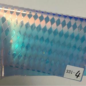 Iridescent PVC Holographic Fabric <strong>Waterproof</strong> <strong>Materials</strong> for Woman's Handbags Upholstery Furniture Decorative Craft Bedding Use - Product Image 4