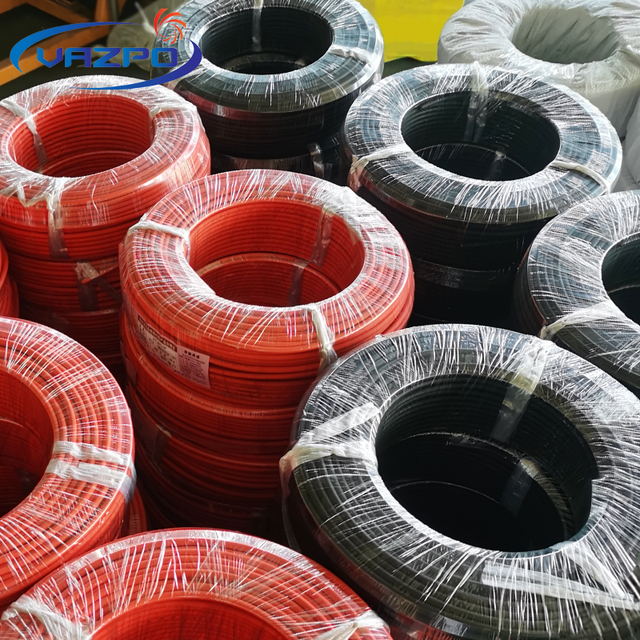 TUV Approval 4mm 6mm 10mm 16mm Red Black Extension Cable Solar Panel Battery DC Pv Solar Wire Cable H1z2z2-k