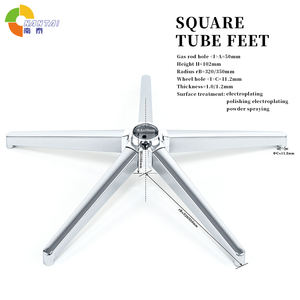 Cinque raggi del fascio girevole sedia ufficio gamba Base lucidatura elettrolitica in acciaio cromato per <span class=keywords><strong>Boss</strong></span> Hotel ospedale soggiorno camera da letto - Product Image 2