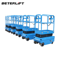 Plateforme élévatrice mini autopropulsée à prix d'usine, 300 kg, électrique, à batterie, pour travaux d'entretien en intérieur