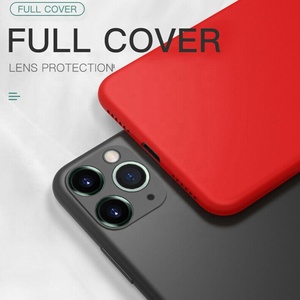 Tschick-Funda de silicona líquida suave para <span class=keywords><strong>iPhone</strong></span>, cubierta trasera de microfibra a prueba de golpes para <span class=keywords><strong>iPhone</strong></span> 11 Pro Max 8 Plus X XR Xs MAX XS - Product Image 2