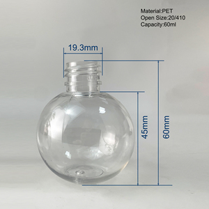 <span class=keywords><strong>Botellas</strong></span> Vacías <span class=keywords><strong>de</strong></span> Plástico PET <span class=keywords><strong>de</strong></span> 2oz 60ml, Forma <span class=keywords><strong>de</strong></span> Bombilla, con Tapa <span class=keywords><strong>de</strong></span> Rosca, Recipientes Serigrafiados, <span class=keywords><strong>Adornos</strong></span> Navideños, Cosméticos, Venta al Por Mayor - Product Image 3