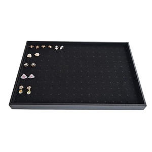 Plateau à bijoux noir à 160 trous pour aiguilles droites, rangement, accessoires, boucles d'oreilles, colliers, bagues, présentoir - Product Image 5