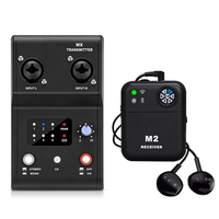 Système de monitoring intra-auriculaire sans fil MX-M2 2,4 GHz avec émetteur-récepteur audio stéréo/mono pour musiciens, chanteurs et groupes