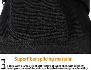Gants tactiques de moto à demi-doigts en microfibre avec protection rigide des articulations pour le sport, le cyclisme, la chasse et la randonnée en extérieur - Product Image 3