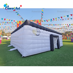 Tente de fête portable, cube de disco gonflable, grand chapiteau de disco gonflable avec éclairage LED - Product Image 1