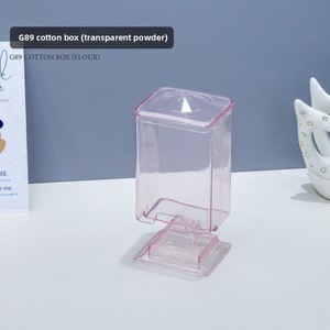 Dispensador Profesional <span class=keywords><strong>de</strong></span> Algodón para Uñas Acrílicas, Caja <span class=keywords><strong>de</strong></span> Almacenamiento Cuadrada Transparente a Prueba <span class=keywords><strong>de</strong></span> Polvo para Discos Desmaquillantes y Hisopos <span class=keywords><strong>de</strong></span> Algodón - Product Image 3