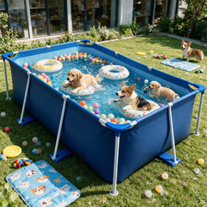 Piscina Elevada para Exteriores con PVC Resistente y Estructura Metálica - Product Image 1