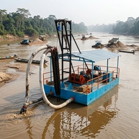 Pompe submersible diesel à aspiration jet, machine de dragage, capacité 2500 m³/h, pour le nettoyage et l'extraction de sable en mer et en rivière